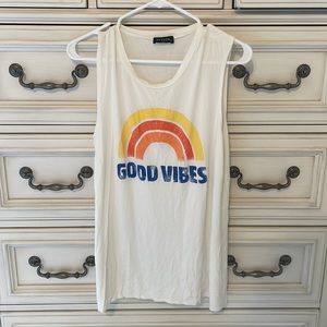 Size large “good vibes” Zutter tank top